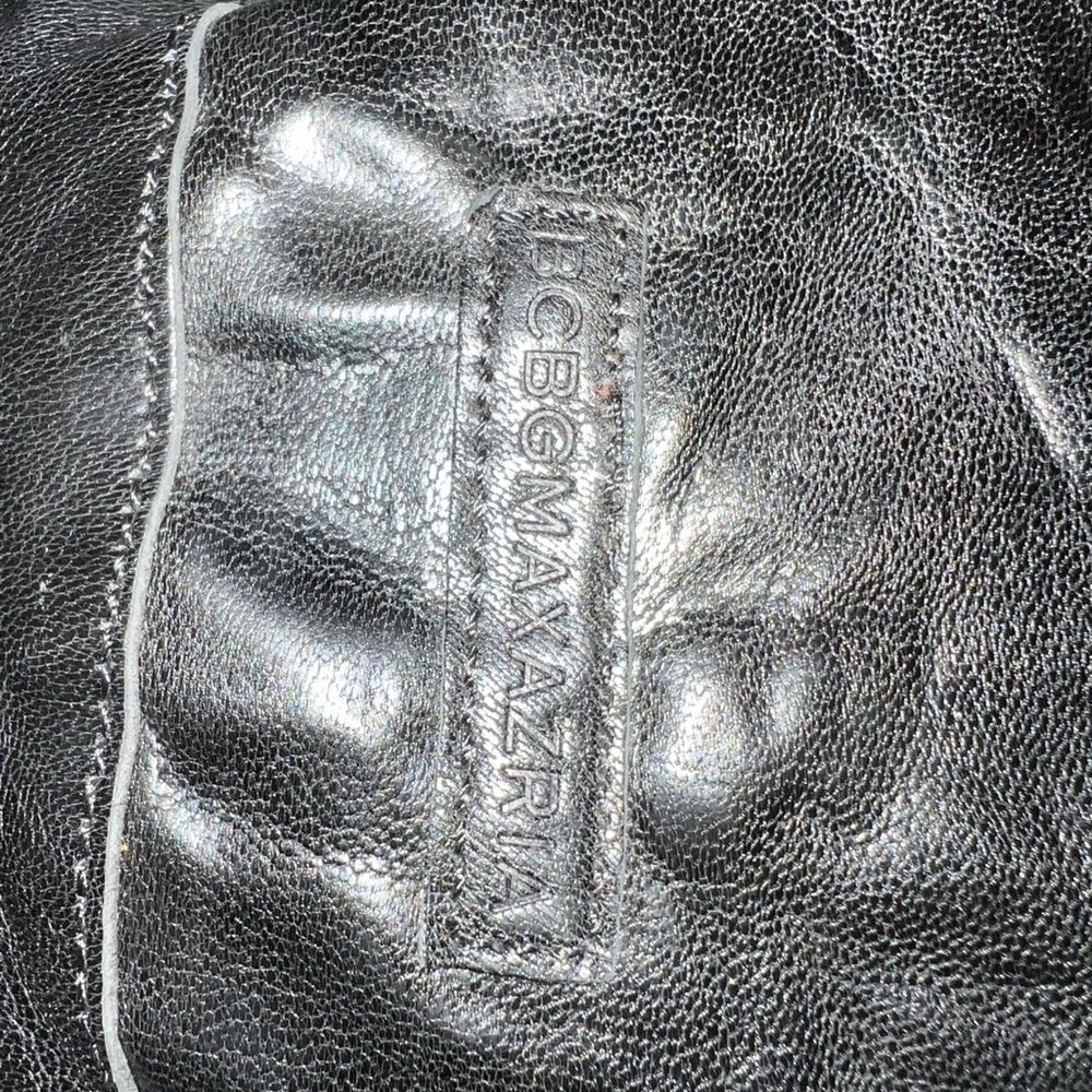 Black Leather Women's Bag vintage bcbg maxazria - Picture 5 of 6